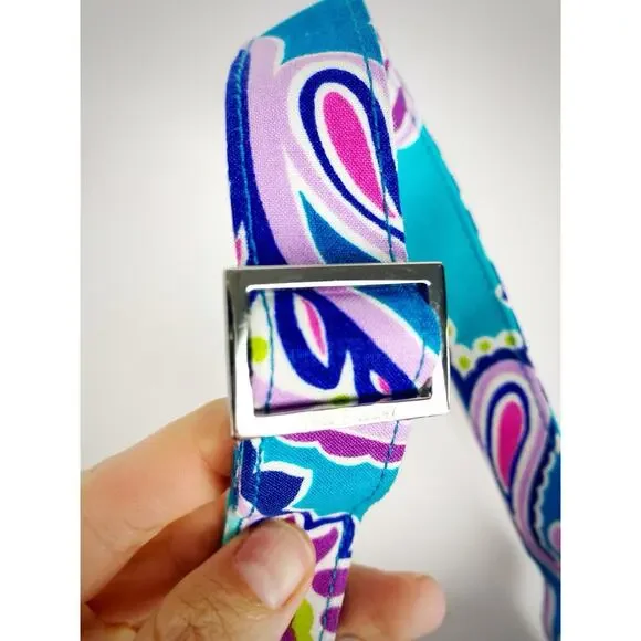 NWT Vera Bradley Trio Zip Hipster Crossbody Waikiki Paisley 24430-N11 Blue - Picture 8 of 8